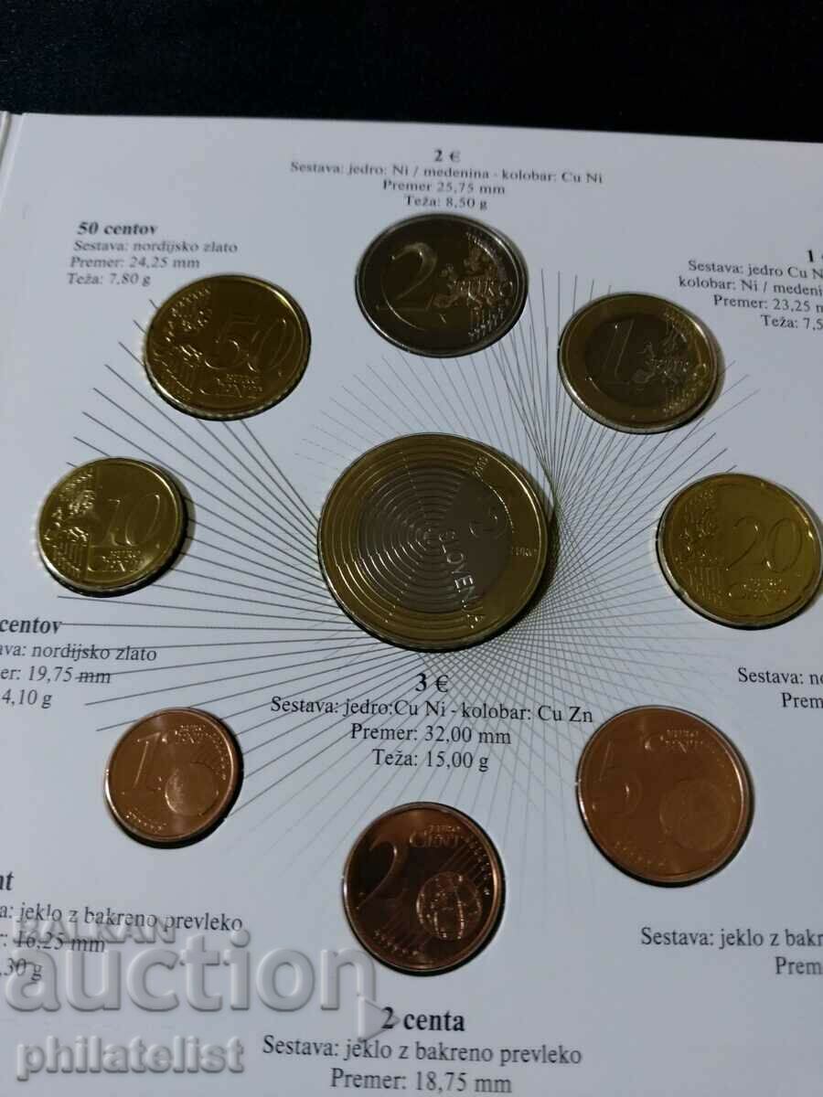 Auction Slovenia 2009 Bank Euro Set + 3 Euro Commemorative Coin Auction Slovenia 2009 Bank Euro Set + 3 Euro Commemorative Coin