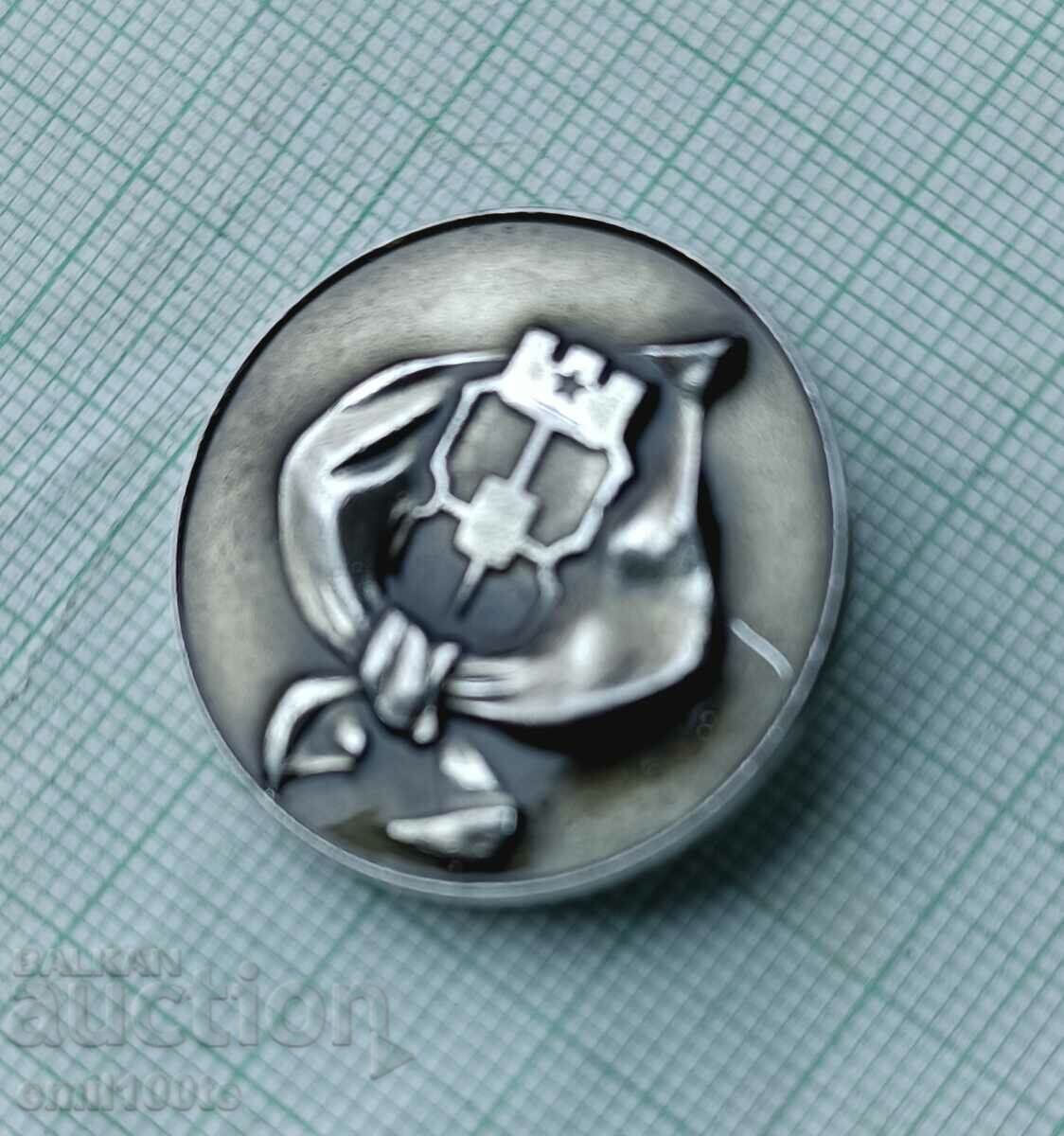 Badge - Pioneer organization Sofia with price 2.00 BGN | € 1.02