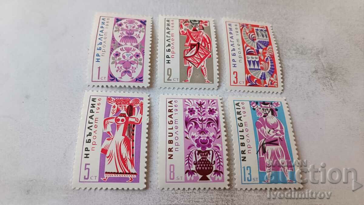 Пощенски марки НРБ Пролет 1966