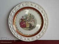 English embossed plate