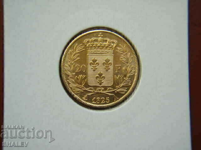 Licitație 20 franci 1825 A Franța (20 franci Franța) - AU (aur)