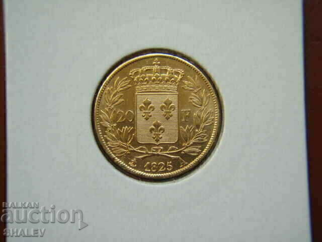 20 Francs 1825 A France (20 francs France) - AU (gold)