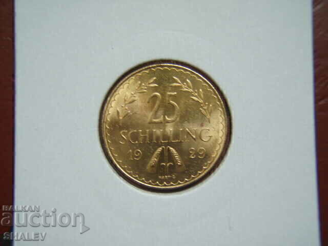 Delivery of 25 Shilling 1929 Austria (Austria) - AU/Unc (gold) Delivery of 25 Shilling 1929 Austria (Austria) - AU/Unc (gold)