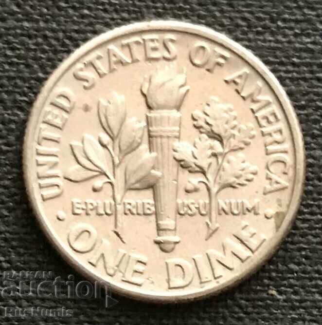 USA. 10 cents 1989 (D).