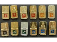480 URSS lot de 12 semne olimpice Jocurile Olimpice de la Moscova 1980.