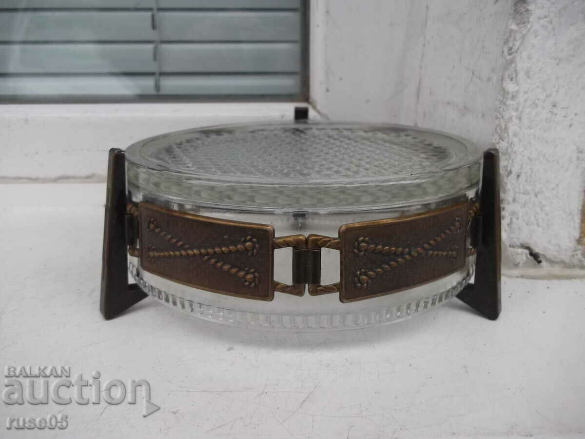 Delivery of Glass container in metal fittings for nuts, candies and others Delivery of Glass container in metal fittings for nuts, candies and others