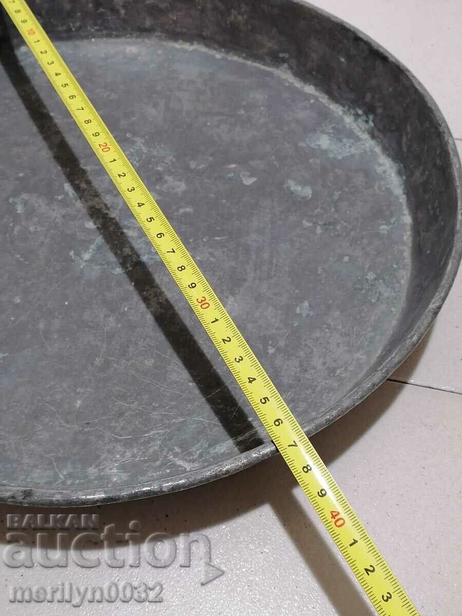 Tinned tray, household dish, copper, blue - 5 Tinned tray, household dish, copper, blue - 5