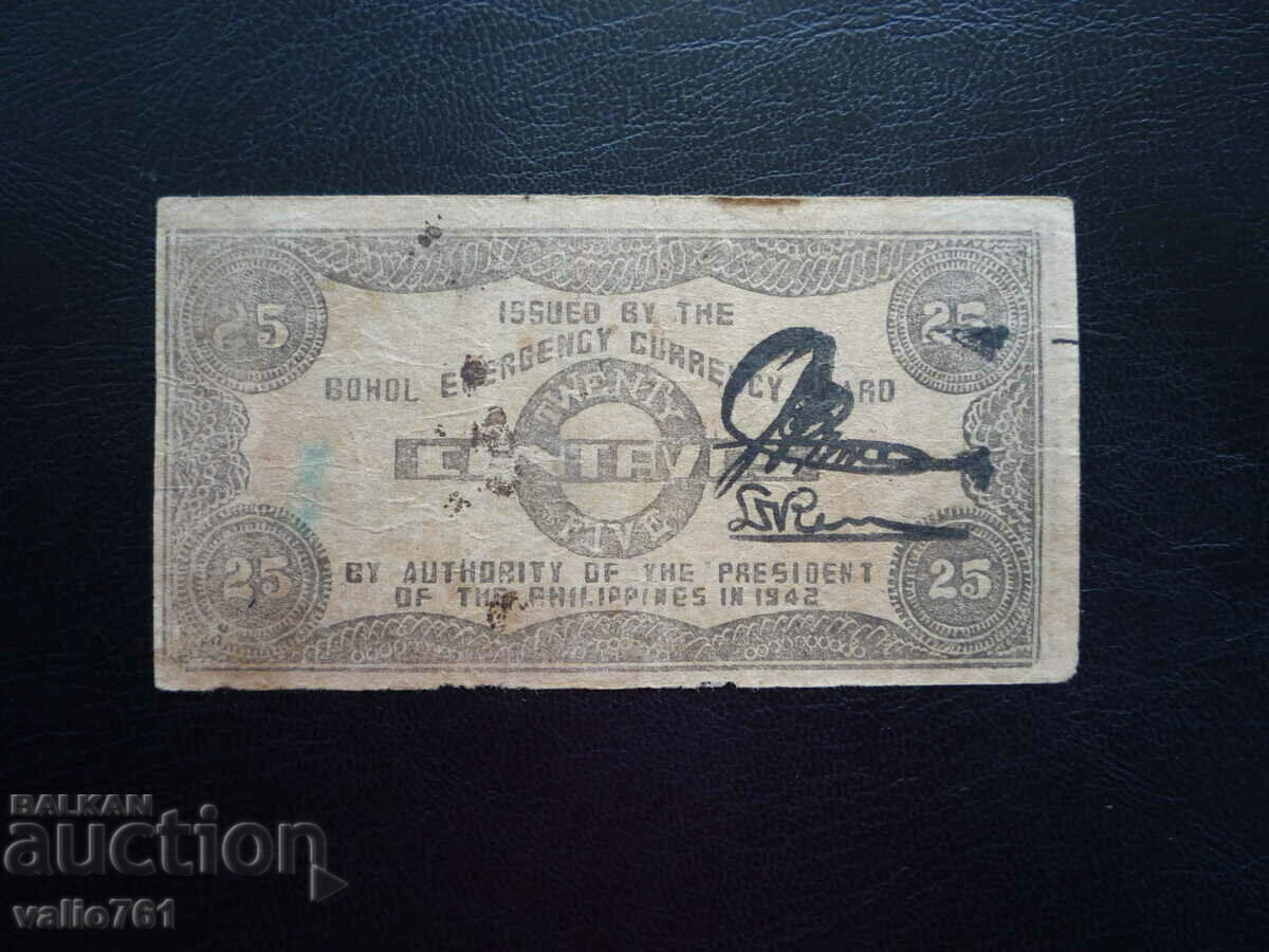 PHILIPPINES 25 CENTAVOS 1942 PHILIPPINES 25 CENTAVOS 1942