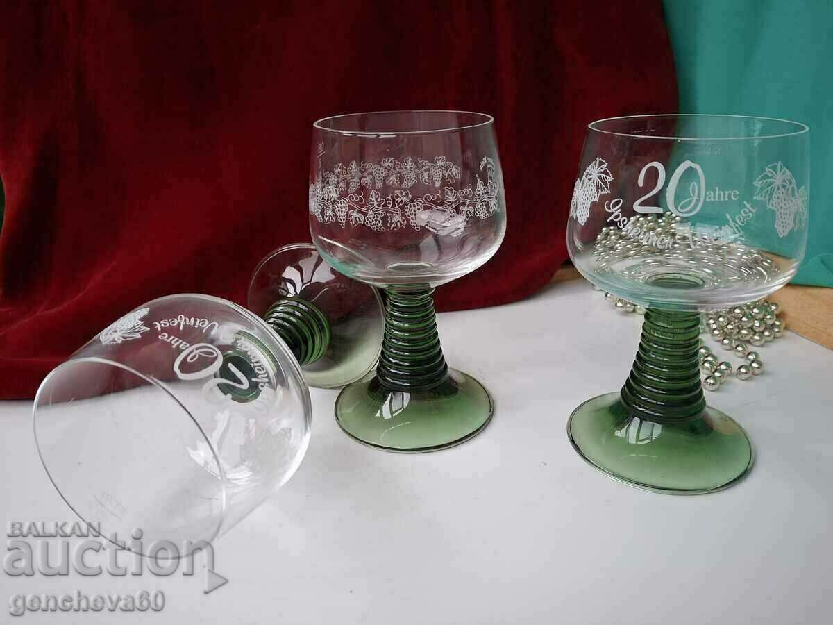 Delivery of Vintage crystal wine glasses
