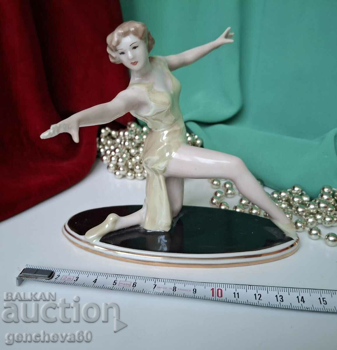 Old porcelain figure of a ballerina SIP
