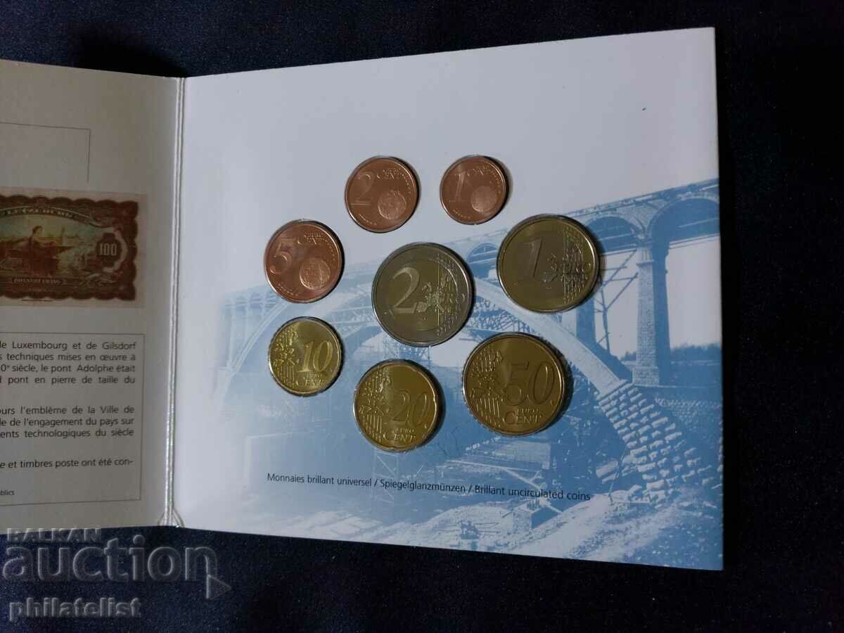 Auction  Luxembourg 2003 - bank euro set from 1 cent to 2 euro BU