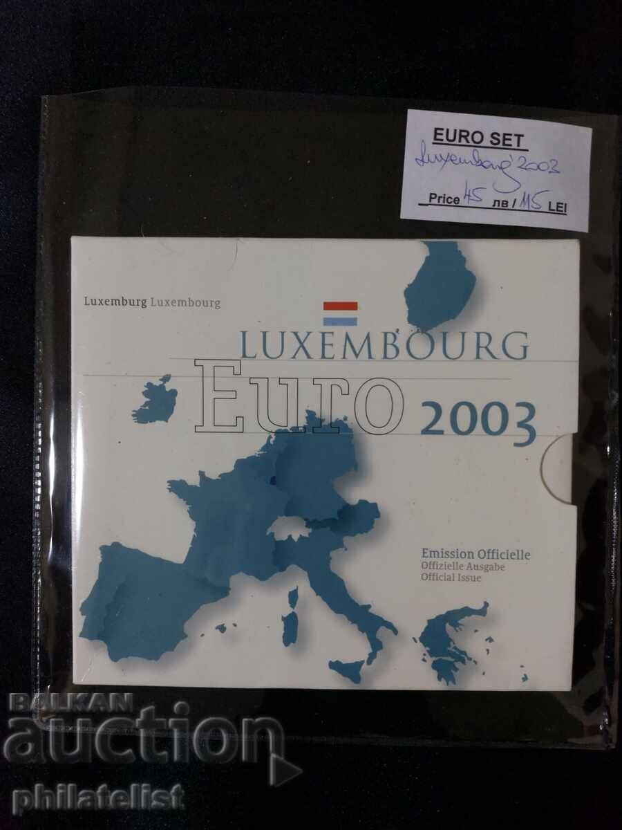 Luxemburg 2003 - banca euro stabilită de la 1 cent la 2 euro BU