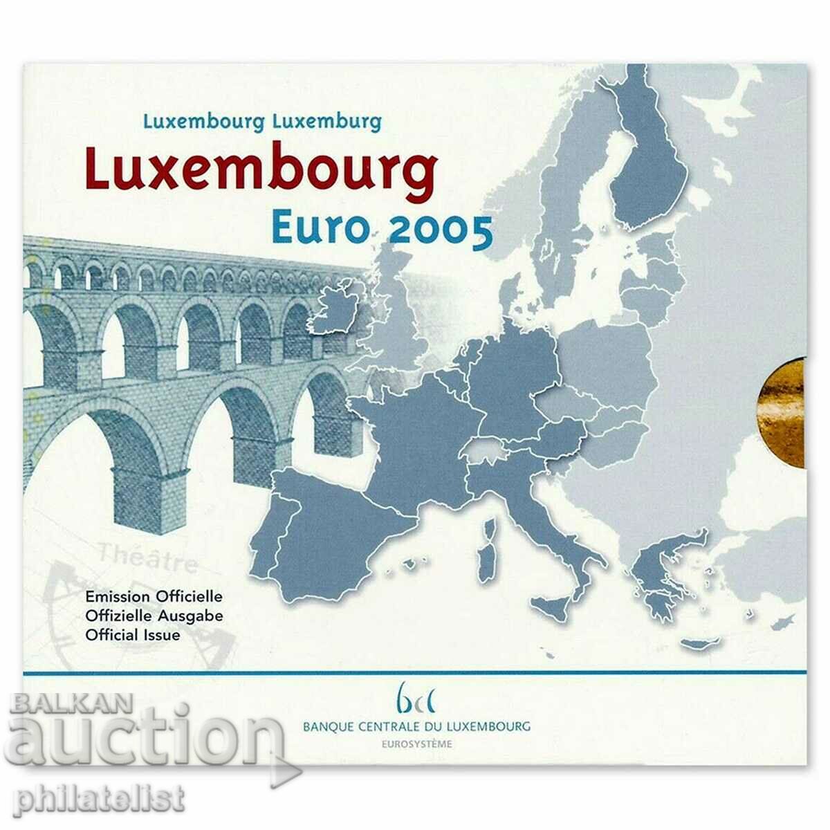 Livrarea Luxemburg 2005 - Set complet de euro bancar + monedă de 2 euro Livrarea Luxemburg 2005 - Set complet de euro bancar + monedă de 2 euro
