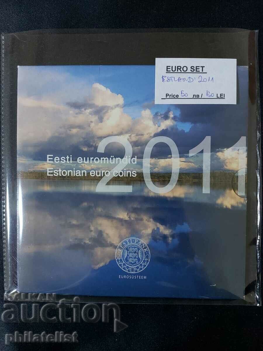 Estonia 2011- Setul complet de euro bancar de la 1 cent la 2 euro