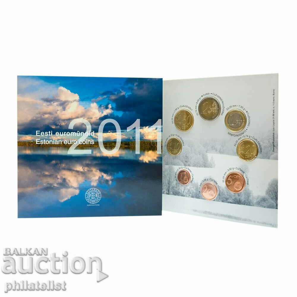 Estonia 2011- Complete bank euro set from 1 cent to 2 euros