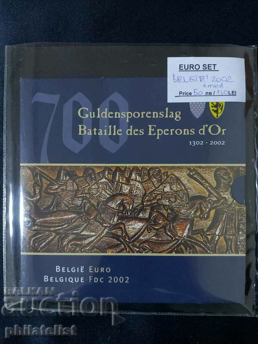 Auction Belgium 2002 - Complete Bank Euro Set + BU 2002 Medal Auction Belgium 2002 - Complete Bank Euro Set + BU 2002 Medal