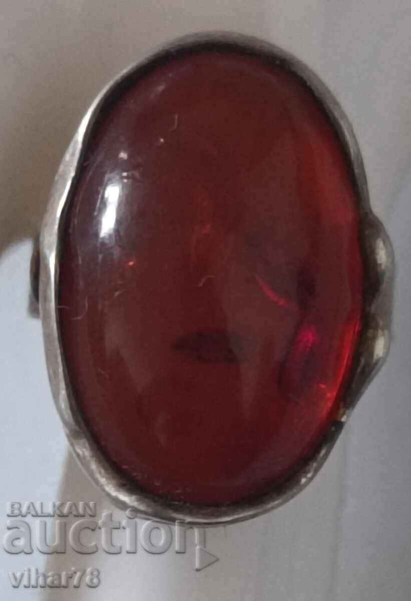 Women's Silver Ring with Amber with price € 99.99 | 195.56 BGN