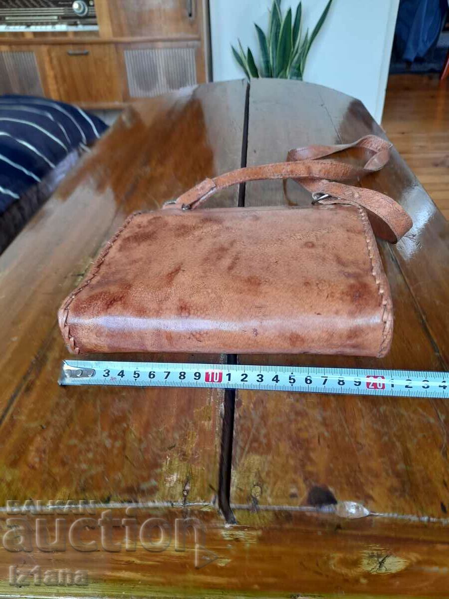 Geantă din piele bătrână - 5