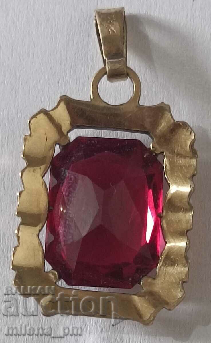 Old gold plated pendant - 5 Old gold plated pendant - 5