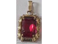 Old gold plated pendant