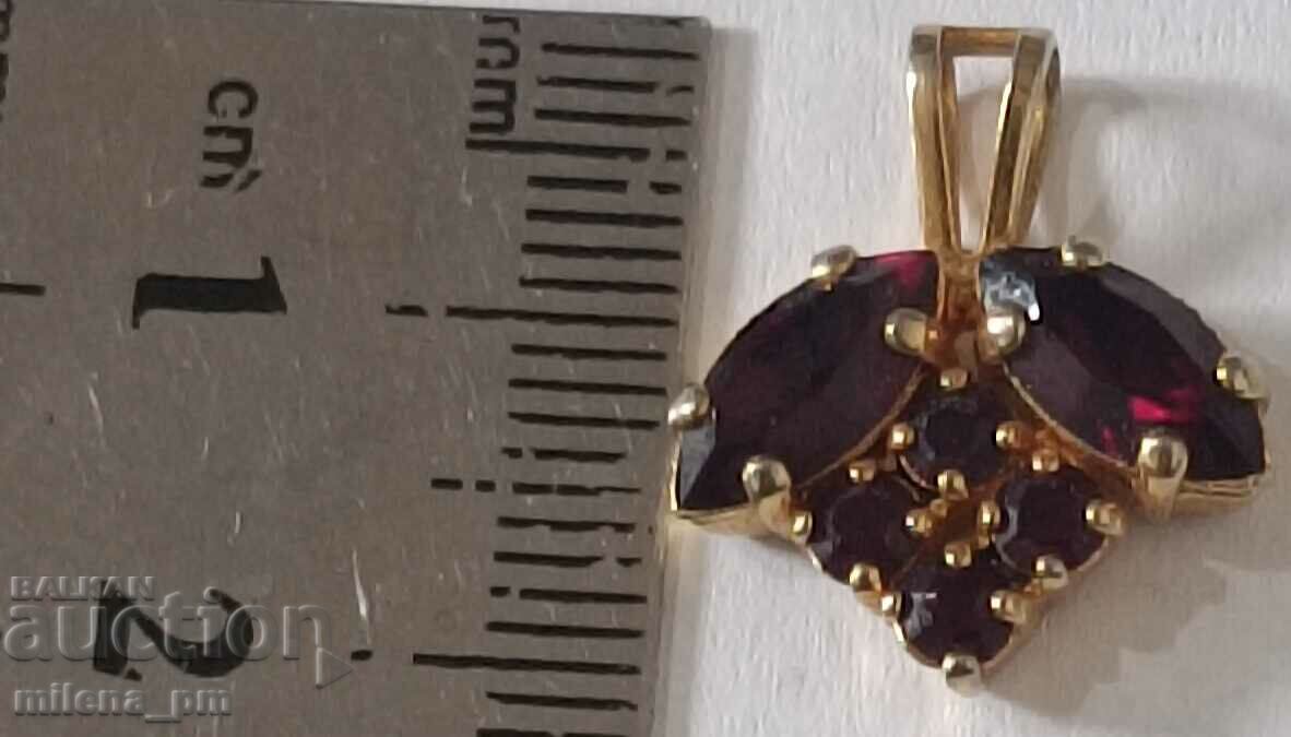 Old gold plated pendant - 5 Old gold plated pendant - 5