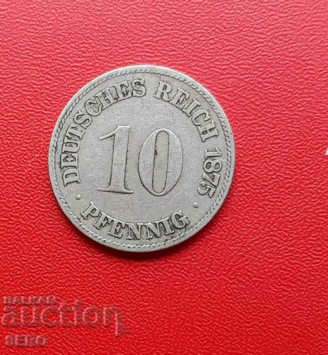 Germany-10 Pfennig 1875 C-Frankfurt