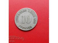 Γερμανία-10 Pfennig 1875 S-Frankfurt