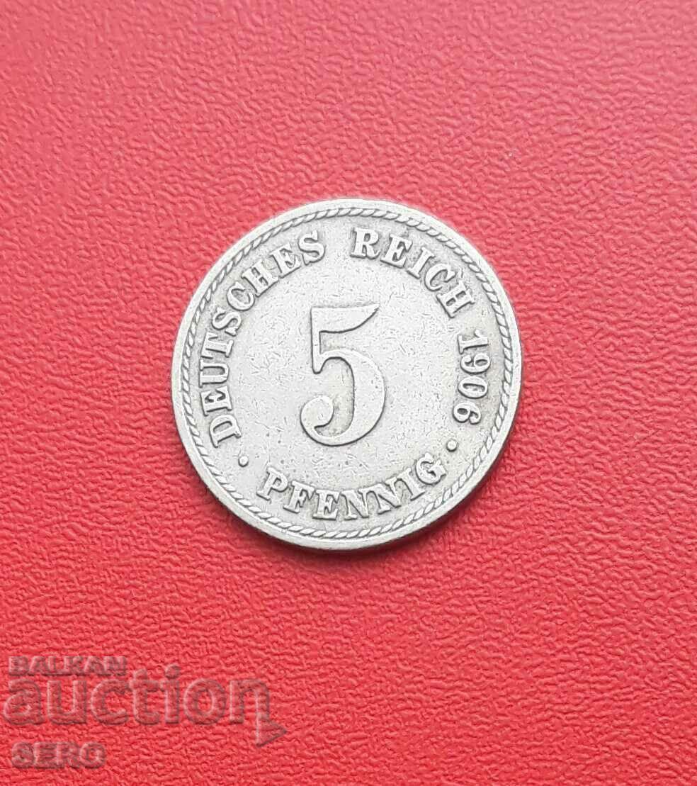 Germany-5 pfennig 1906 A-Berlin