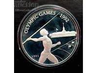 Argint 10 Tala Spear Olimpiada 1991 Samoa și Sisif