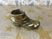 Brass shoe ashtray