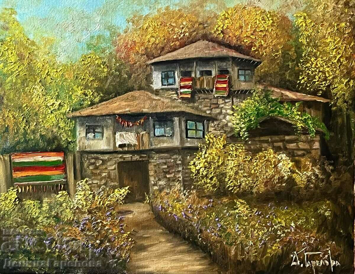 Denitsa Garelova pictura „Casa Tatălui” 46/55 ulei