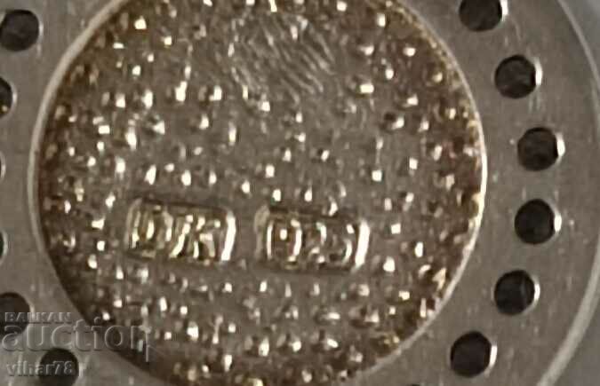 Silver pendant with diamonds - 5 Silver pendant with diamonds - 5