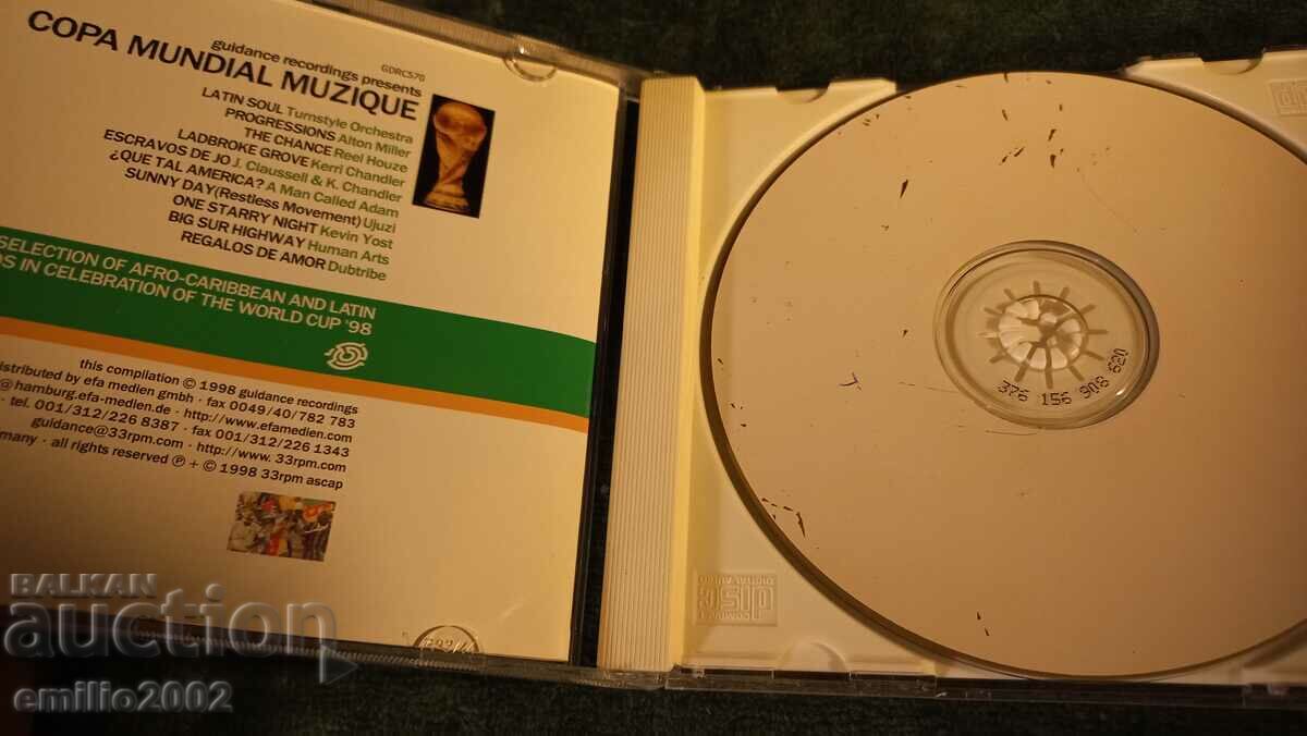 Audio CD Copa mundial muzique with price 2.99 BGN | € 1.53 Audio CD Copa mundial muzique with price 2.99 BGN | € 1.53