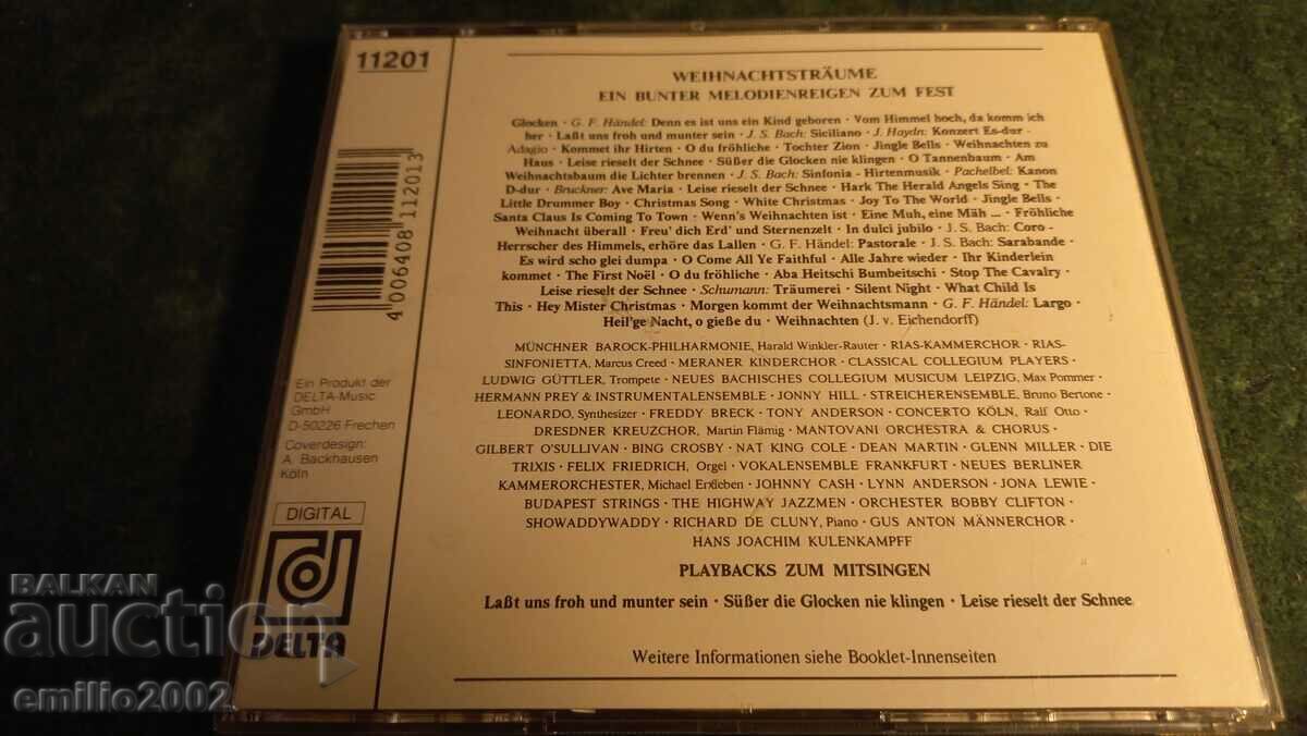 Delivery of Audio CD Christmas Dreams Delivery of Audio CD Christmas Dreams