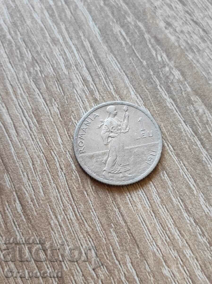 1 лея 1911 година Румъния 1 лея 1911 година Румъния