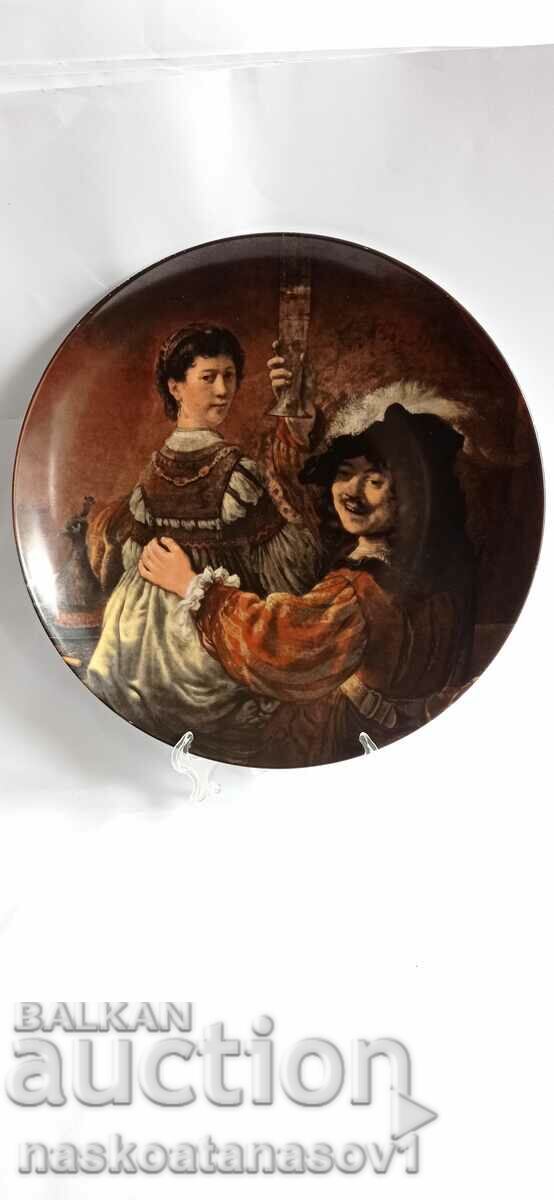Collectible porcelain wall plate