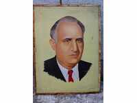 SOC HUGE PORTRAIT ZHIVKOV 200/150 PAINTED PICTURE FREE