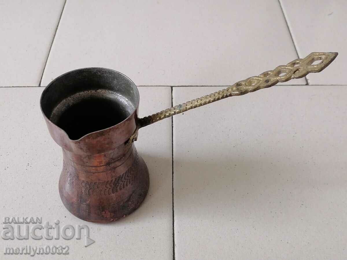 Delivery of Old tinned copper cezve, coffee pot, copper, copper vessel Delivery of Old tinned copper cezve, coffee pot, copper, copper vessel