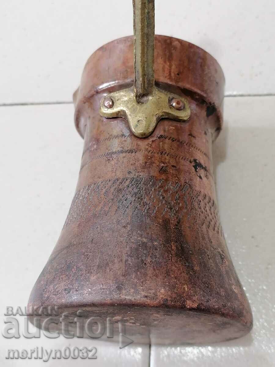 Old tinned copper cezve, coffee pot, copper, copper vessel - 6 Old tinned copper cezve, coffee pot, copper, copper vessel - 6