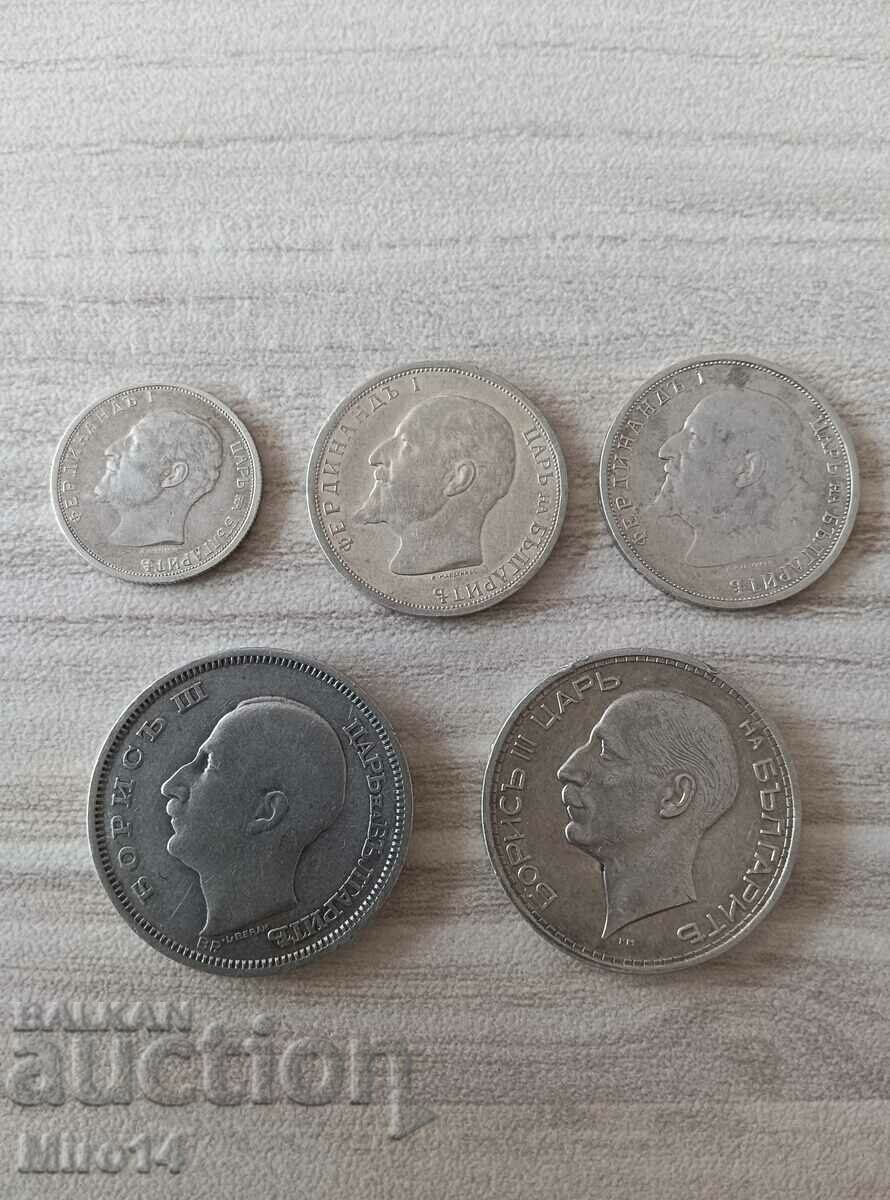 5 monede de argint
