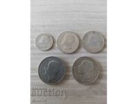 5 сребърни монети