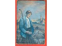 CARD OF SHEPHERD TRAVELED - VARNA - SHUMEN - 1920