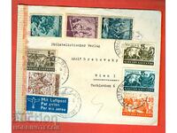 BULGARIA TRAVEL ENVELOPE AIRMAIL GERMANY CENSORSHIP 1943