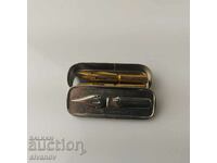 Vintage TASO 155 EF quill pens in metal case #5564