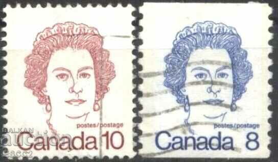 Stamped Queen Elizabeth II 1973 1976 of Canada
