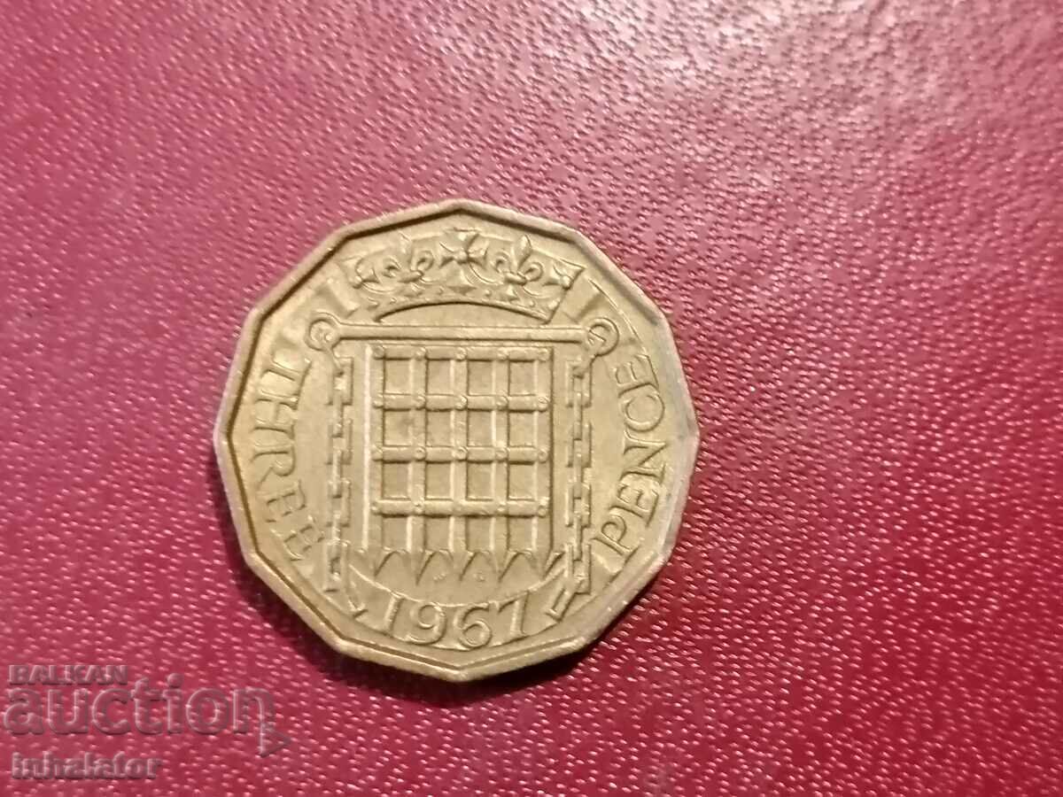 1967 3 pence