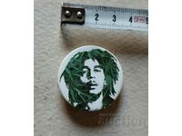 Bob Marley Metal Badge