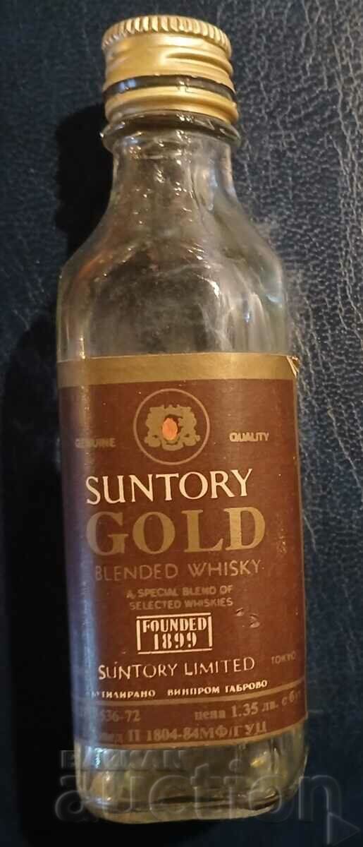 Sticla veche/cartuș cu alcool Whisky