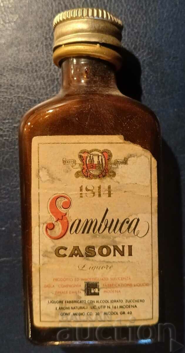 Стара бутилка/патронче алкохол Sambuca casoni (ликьор)