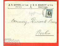 BULGARIA Used Envelope SOFIA BERLIN 25 St 1917 CENSOR FIRM